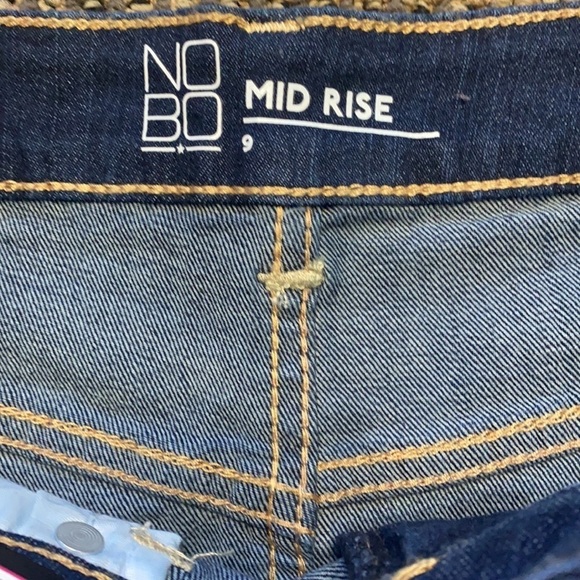 NWT NoBo Mid Rise with Stripes Denim Skirt Size Junior 9 - Picture 4 of 5